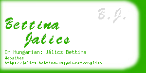 bettina jalics business card