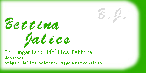 bettina jalics business card
